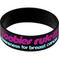 Black Aqua I Love Motor Boating Breast Cancer Bracelet