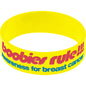 Yellow Blue I Love Motor Boating Breast Cancer Bracelet