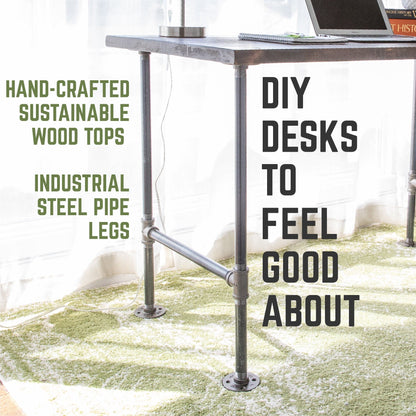 RESTORE Trail Brown Solid Wood Office Desk