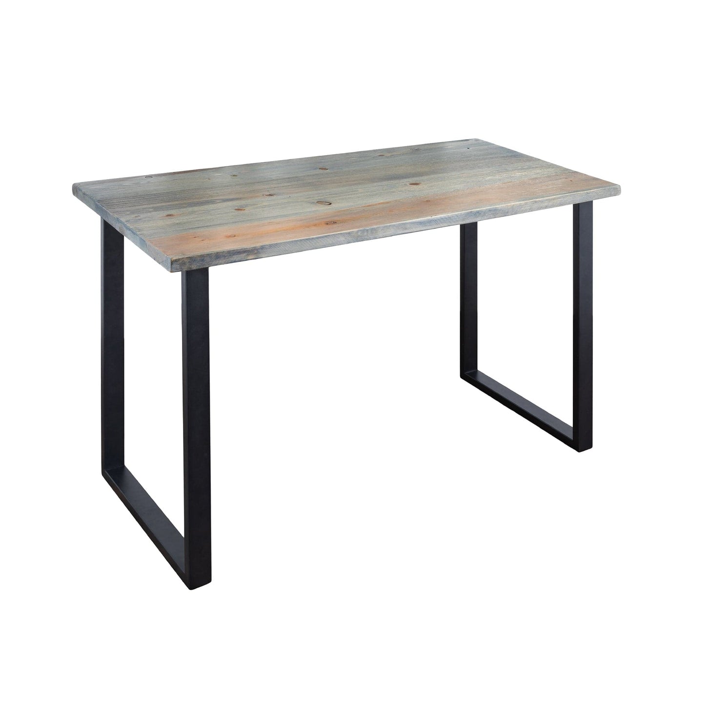 Skyline Riverstone Grey Solid Wood Desk with 28 in. Landscape Legs