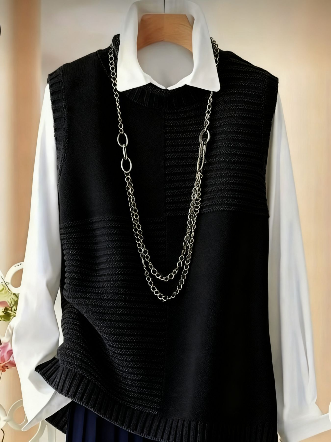 Womens Elegant Sleeveless Knitted Vest Top