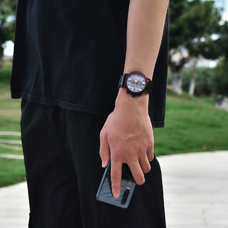Unisex Wooden Quartz Decoration Watch