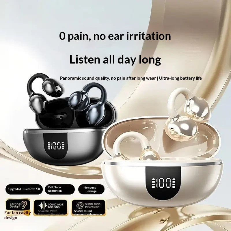 New 682 Ear-Clip Wireless Bluetooth Headphones