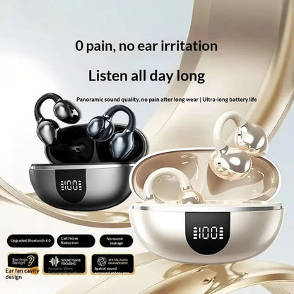 New 682 Ear-Clip Wireless Bluetooth Headphones