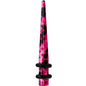 6G Pink Snake Skin Acrylic Taper