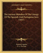 The Ancient Melodies Of The Liturgy Of The Spanish And Portuguese Jews (1857) - Paperback