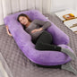 Pillow Lying On The Side With Detachable Crystal Velvet G-shaped Waist Pillow