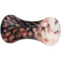 8G Blushing Snake Skin Acrylic Saddle Plug