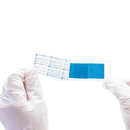 Dynarex Blue Metal Detectable Woven Bandage, 1" x 3" - 50ea/bx, 24bxs/cs (1200 Count)