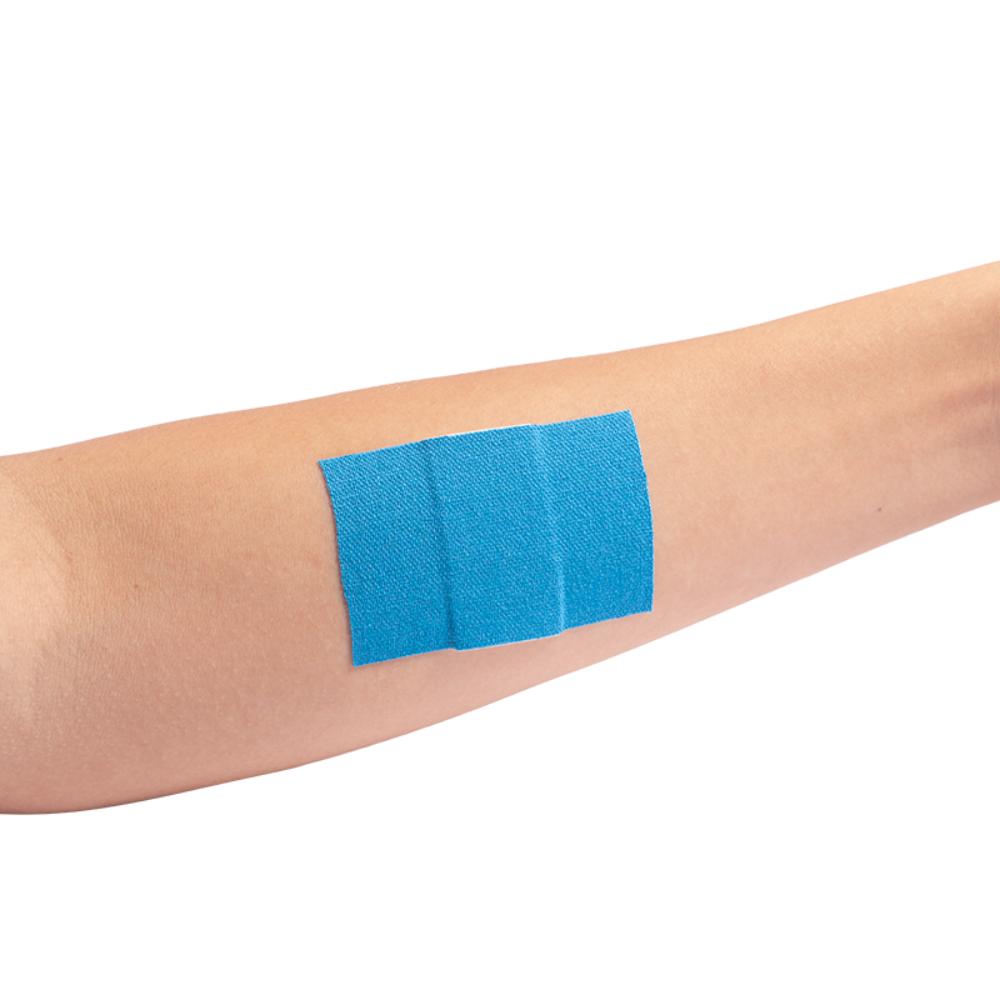Dynarex Blue Metal Detectable Woven Bandage XL, 2" x 3" - 6ea/bx, 50bxs/cs (300 Count)