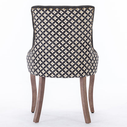 Ultra Side Dining Chair, Thickened fabric chairs with neutrally toned solid