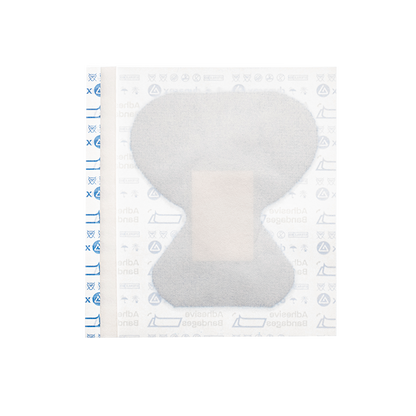 Dynarex Blue Metal Detectable Woven Bandage Fingertip - 50ea/bx, 50bxs/cs (2500 Count)