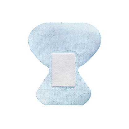 Dynarex Blue Metal Detectable Woven Bandage Fingertip - 10ea/bx, 50bxs/cs (500 Count)