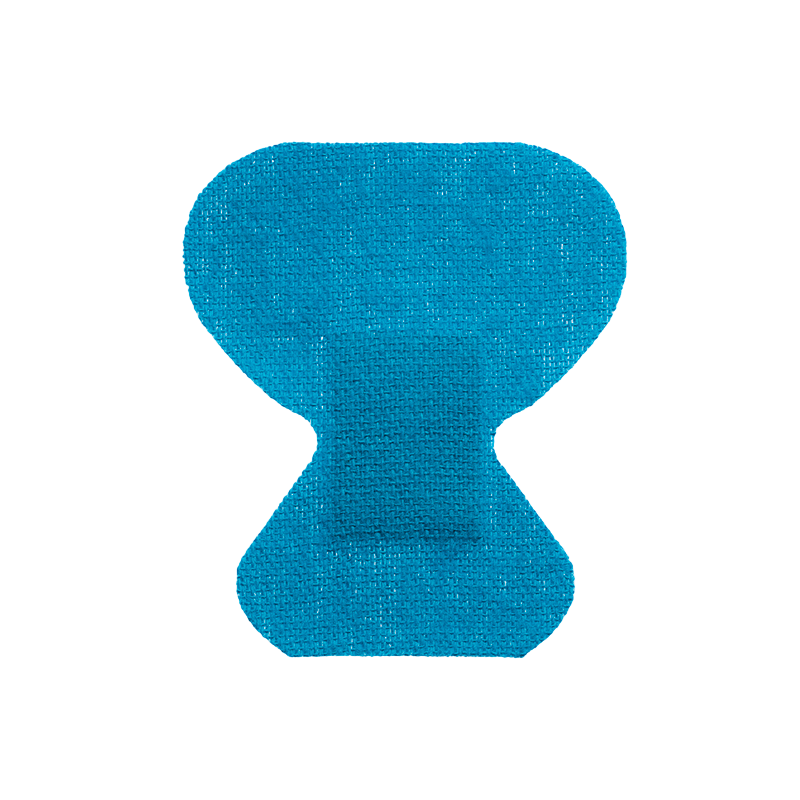 Dynarex Blue Metal Detectable Woven Bandage Fingertip - 8ea/bx, 50bxs/cs (400 Count)