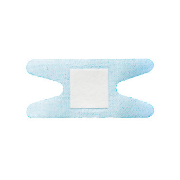Dynarex Blue Metal Detectable Woven Bandage - Knuckle - 40ea/bx, 50bxs/cs (2000 Count)