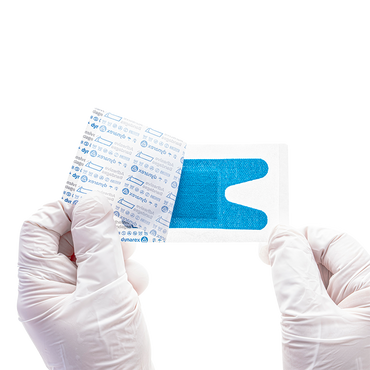 Dynarex Blue Metal Detectable Woven Bandage - Knuckle - 8ea/bx, 50bxs/cs (400 Count)