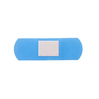 Dynarex Blue Metal Detectable Plastic Strip, 1" x 3" - 60ea/bx, 24bxs/cs (1440 Count)