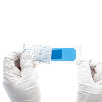 Dynarex Blue Metal Detectable Plastic Strip, 1" x 3" - 60ea/bx, 24bxs/cs (1440 Count)