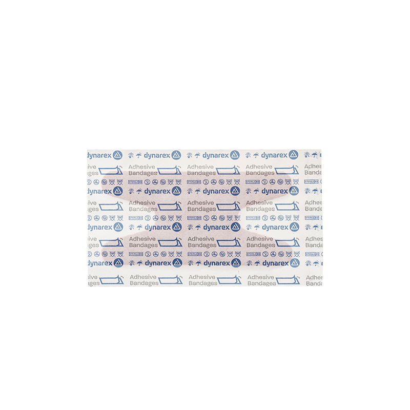 Dynarex Heavy Duty Woven Fabric Bandage - Knuckle 1 1/2"  x 3" - 40ea/bx, 32bxs/cs (1280 Count)