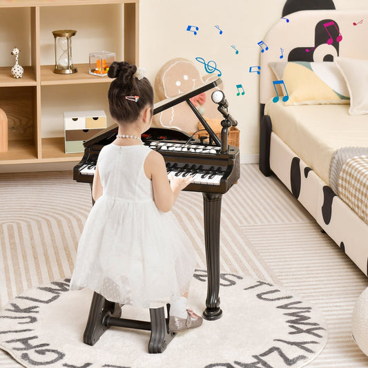 37 Keys Kids Piano Keyboard with Stool and Piano Lid