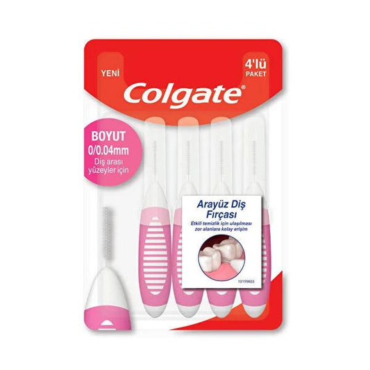 Colgate Interdental Brush 4 mm - Spiral Soft Bristles for Effective Oral Hygiene - Colgate