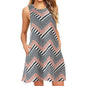 Sleeveless Relaxed Casual Back Zipper T-shirt Dress