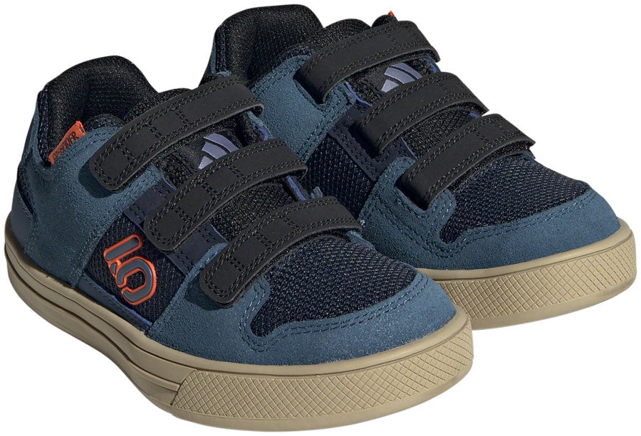 Five Ten Freerider Kid's VCS Flat Shoes - Youth Legend Ink/Wonder Steel/Impact Orange 11.5K