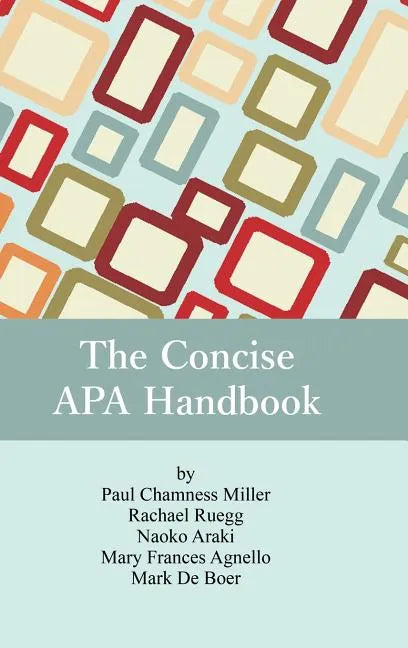 The Concise APA Handbook - Hardcover