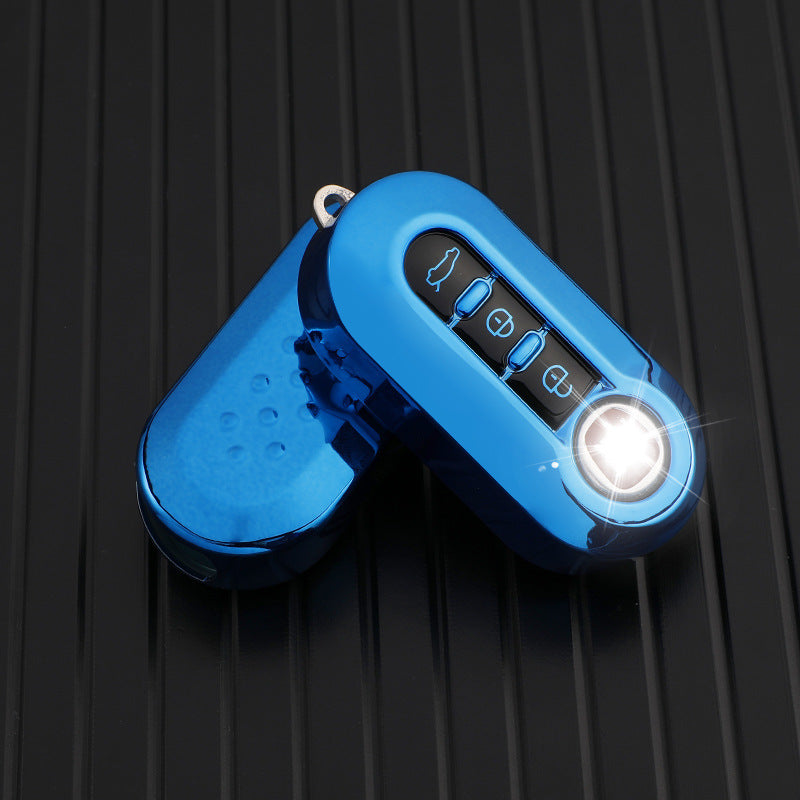 Silicone Key Fob Cover Case for - 3 Button Folding Remote Key Shell Protector