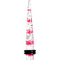 Clear Acrylic Glitter Pink Heart Confetti Taper 8G to 16mm