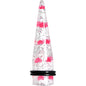 Clear Acrylic Glitter Pink Heart Confetti Taper 8G to 16mm