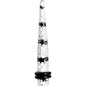 4G Clear Acrylic Glitter Black Star Confetti Taper