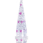 9/16 Clear Acrylic Glitter Purple Star Confetti Taper