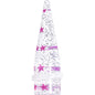 5/8 Clear Acrylic Glitter Purple Star Confetti Taper