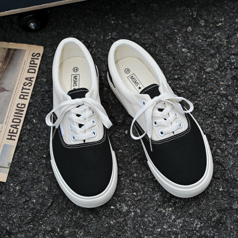 New Summer Low-Top Canvas Shoes, Vintage Couple Skate Sneakers For Men