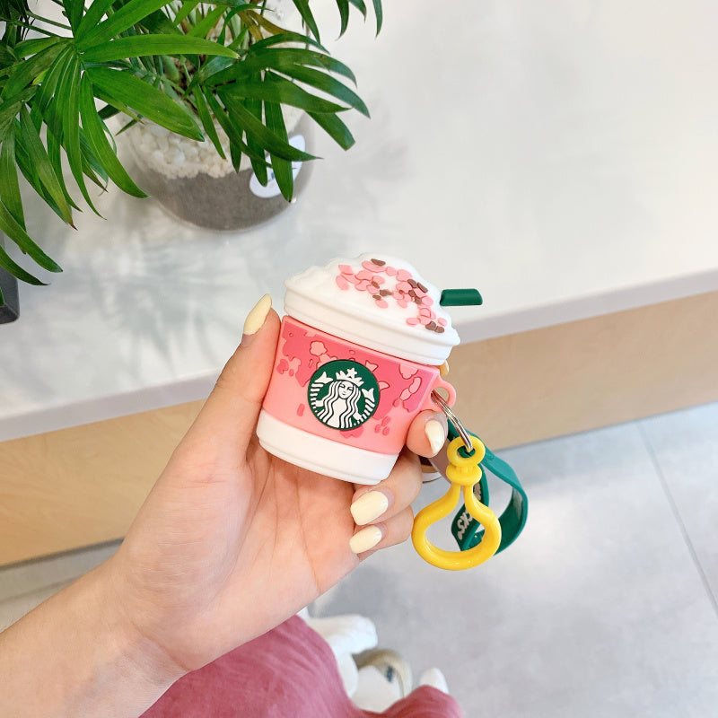 Cute Cup Earphone Set