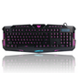 J10 Tricolor Backlight Wired Gaming Keyboard and Mouse Set with Colorful LED Lighting and Russian Layout