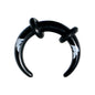 8G Black Acrylic White Lightning Buffalo Taper