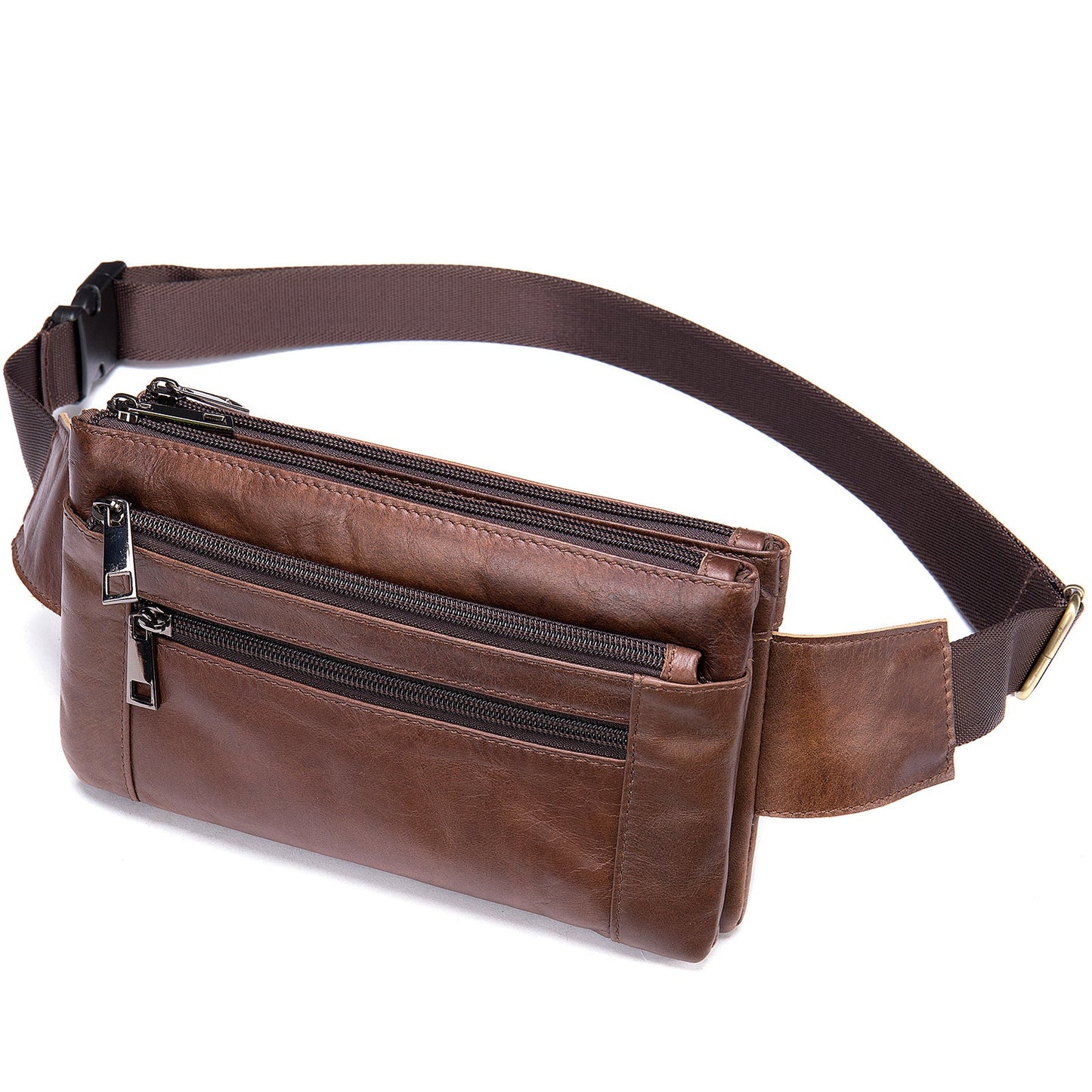 High-end Full-grain Leather Chest Bag