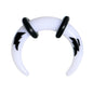 6G White Acrylic Black Lightning Buffalo Taper