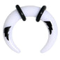 4G White Acrylic Black Lightning Buffalo Taper