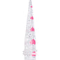 Clear Acrylic Glitter Pink Heart Confetti Taper 8G to 16mm