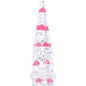 Clear Acrylic Glitter Pink Heart Confetti Taper 8G to 16mm