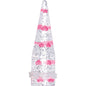Clear Acrylic Glitter Pink Heart Confetti Taper 8G to 16mm