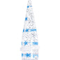 5/8 Clear Acrylic Glitter Blue Star Confetti Taper