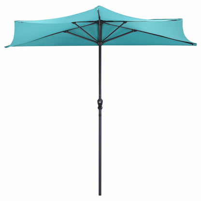 9Ft Patio Bistro Half Round Umbrella