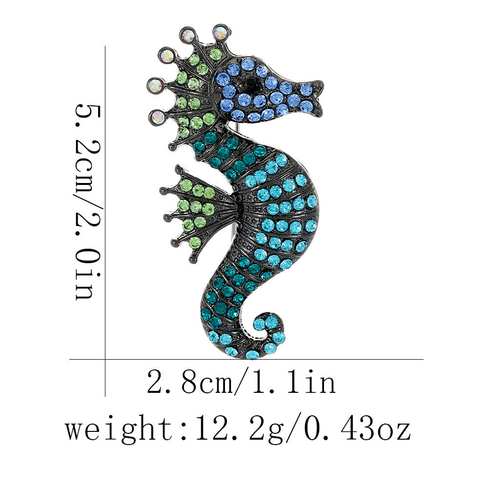 Best-selling Rhinestone Sea Turtle And Octopus Brooch