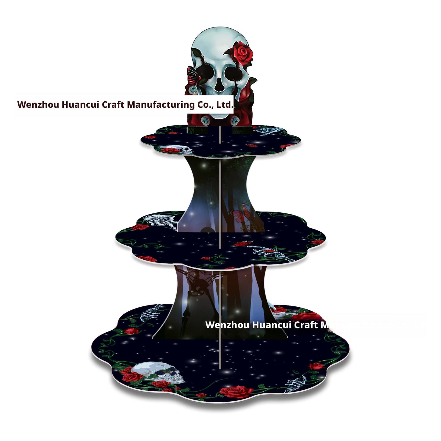 Skull cake rack-three floors-1 piece