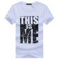 Men's  Plus Size Youth Half-Sleeved T-Shirt