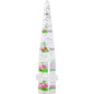 00G Clear Acrylic Glitter Pink Cherry Confetti Taper